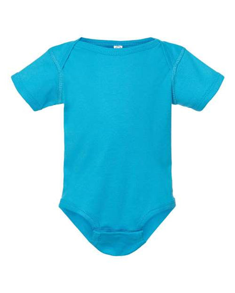 RADYAN® Infant Baby Rib Crewneck Short Sleeve Bodysuit
