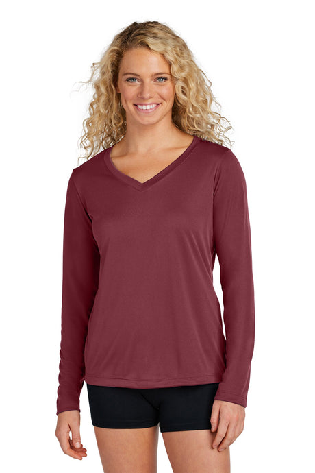 Sport-Tek® Women's Long Sleeve PosiCharge Competitor V-Neck Tee