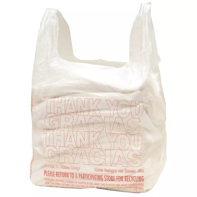 T-Shirt Carry-Out Bags, 11.5" x 6.5" x 22" | Raheev®
