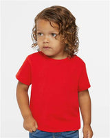 RADYAN® Toddler Cotton Jersey Crew Neck Short Sleeve Tee - 3301T