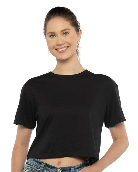 Next Level® Women's Short Sleeve Crewneck Ideal Crop Top - 1580
