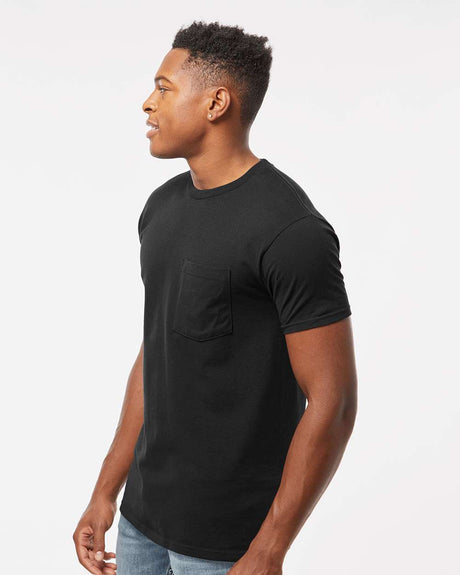 Tultex® Heavyweight Jersey Pocket Crewneck Short Sleeve T-Shirt