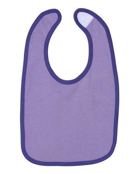 Rabbit Skins® Infant Contrast Trim Premium Jersey Bib - 1004
