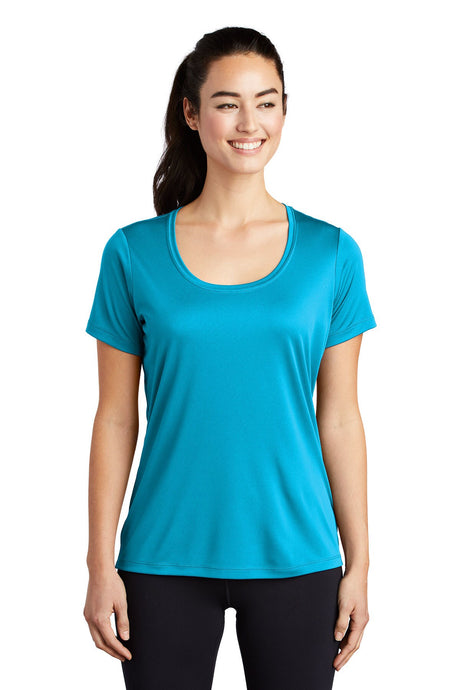Sport-Tek®- Ladies Scoop Neck Short Sleeve Tee