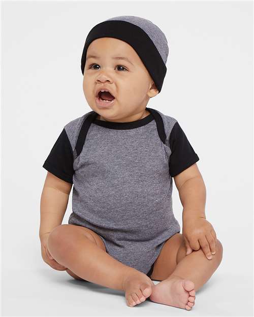 RADYAN® Infant Short Sleeve Baby Rib Bodysuit