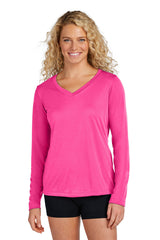 Sport-Tek® Women's Long Sleeve PosiCharge Competitor V-Neck Tee