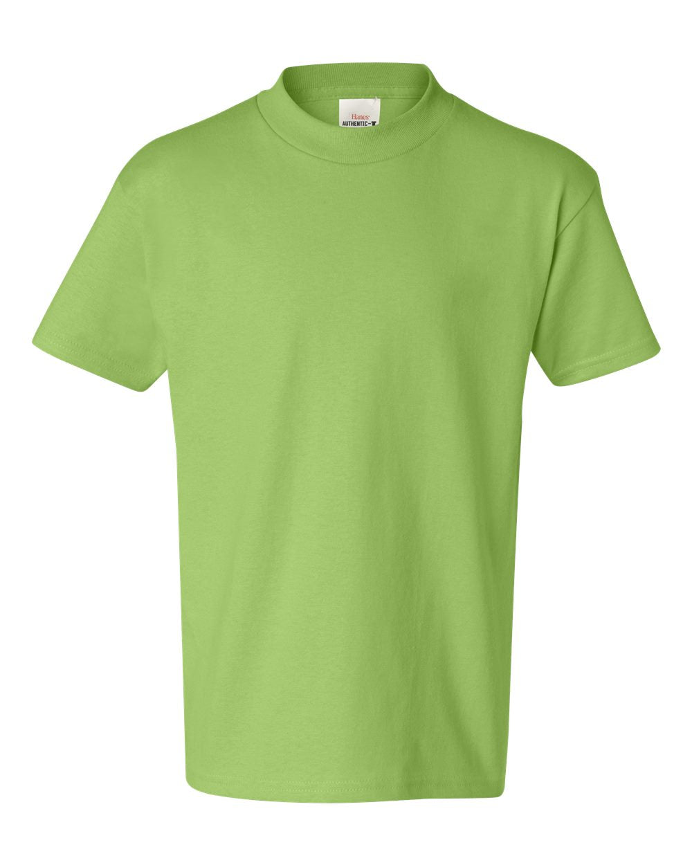 Hanes® Authentic Youth Crew Neck Short Sleeve T-Shirt