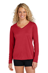 Sport-Tek® Women's Long Sleeve PosiCharge Competitor V-Neck Tee