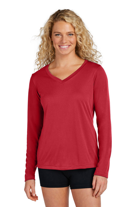 Sport-Tek® Women's Long Sleeve PosiCharge Competitor V-Neck Tee