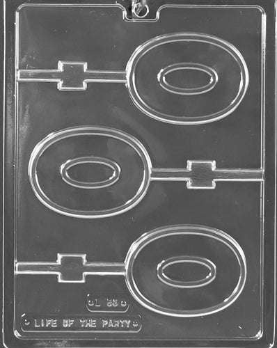 Number 0 Lolly Chocolate Mold - LPL053