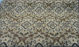 Mazaro Moss Hindley Brown Damask Chenille Fabric - Brown Beige Antique Green Damask, 56" Width (By The Yard)