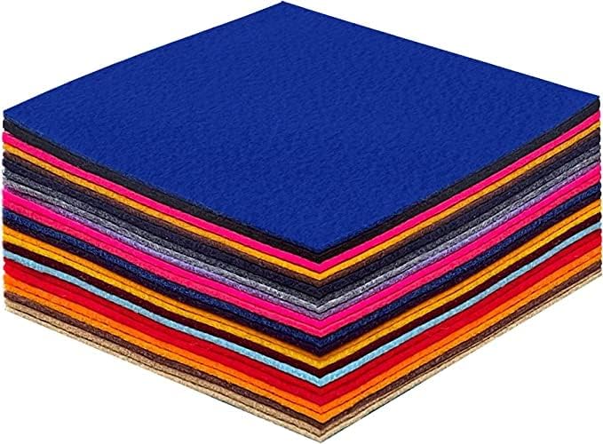 Acrylic Felt Sheets 10" x 10" Multi-Colors