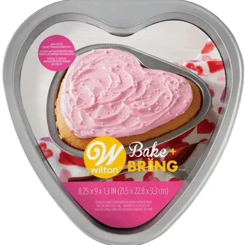 Wilton Red Heart Bake and Bring Tin Non Stick Cake Pan