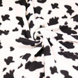 Polar Fleece Fabric Cow Print Black White 60" 280 GSM