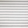 Rayon Spandex Jersey Knit Fabric 1" Stripes Cream Grey