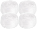 Faux Fur Ribbon Trim Fabric White