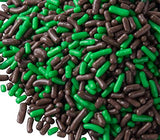 Mint Flavored Sprinkles, Quins, Toppings, for Ice Cream and Cupcakes (Chocolate Mint Sprinkles)