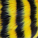 Striped Long Pile Faux Fur Fabric - Striped Faux Fur Fabric, 60" Width, 1.5-2" Pile Length (1 Yard)