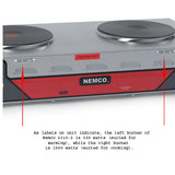 Nemco 6310-2 Hot Plate, Double Burner (Horizontal Model)