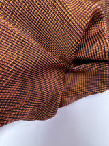 Printed Knitted Fabric Purple Golden Black