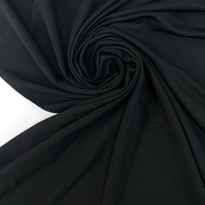 Viscose Knit Fabric Black Stretch