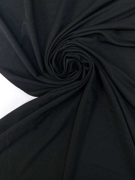 Viscose Knit Fabric Black Stretch