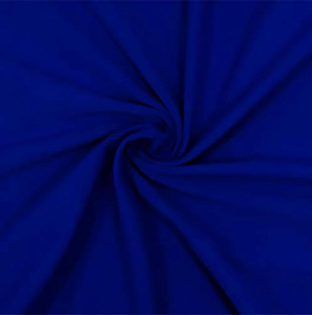 Cotton Spandex Jersey Knit Fabric Royal Blue