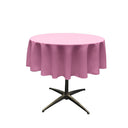 51" Round Poly Poplin Seamless Tablecloth Polyester Fabric - Round Tablecloth, Seamless Design, 51" Width (1 Unit)