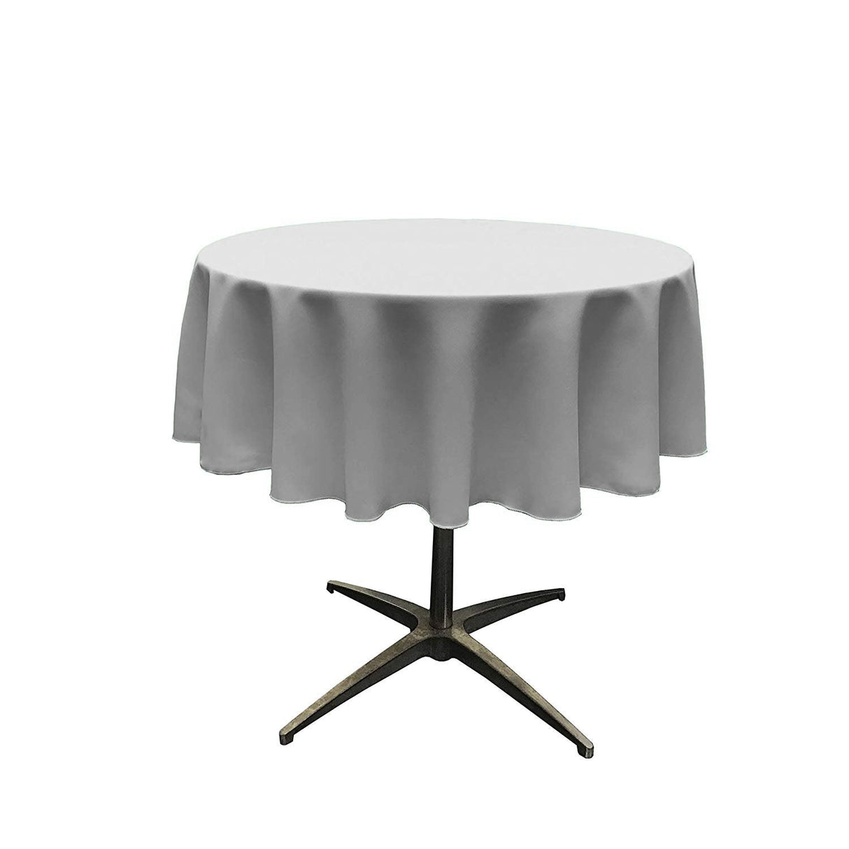 51" Round Poly Poplin Seamless Tablecloth Polyester Fabric - Round Tablecloth, Seamless Design, 51" Width (1 Unit)