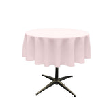 51" Round Poly Poplin Seamless Tablecloth Polyester Fabric - Round Tablecloth, Seamless Design, 51" Width (1 Unit)