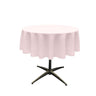 51" Round Poly Poplin Seamless Tablecloth Polyester Fabric - Round Tablecloth, Seamless Design, 51" Width (1 Unit)