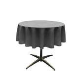 51" Round Poly Poplin Seamless Tablecloth Polyester Fabric - Round Tablecloth, Seamless Design, 51" Width (1 Unit)