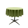51" Round Poly Poplin Seamless Tablecloth Polyester Fabric - Round Tablecloth, Seamless Design, 51" Width (1 Unit)