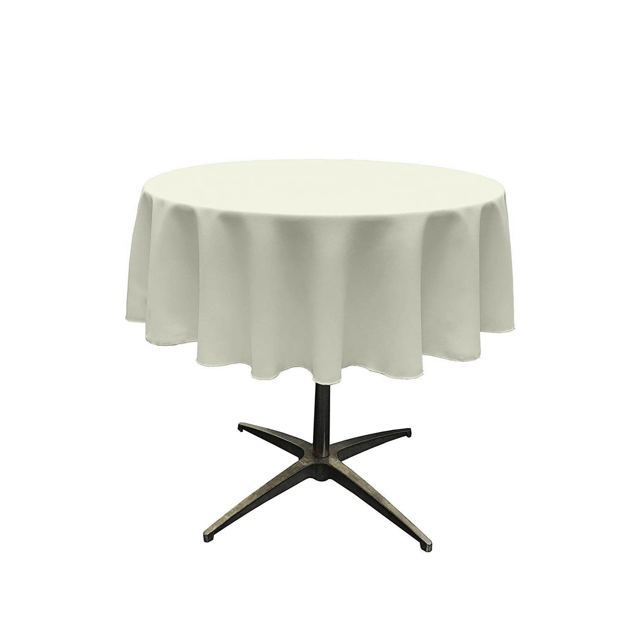 51" Round Poly Poplin Seamless Tablecloth Polyester Fabric - Round Tablecloth, Seamless Design, 51" Width (1 Unit)