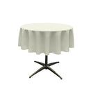51" Round Poly Poplin Seamless Tablecloth Polyester Fabric - Round Tablecloth, Seamless Design, 51" Width (1 Unit)