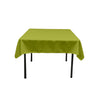 Square Poly Poplin Tablecloth - 100 Percent Polyester Fabric, Solid Color, 51" X 51" (1 Piece)