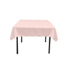 Square Poly Poplin Tablecloth - 100 Percent Polyester Fabric, Solid Color, 51" X 51" (1 Piece)