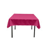 Square Poly Poplin Tablecloth - 100 Percent Polyester Fabric, Solid Color, 51" X 51" (1 Piece)