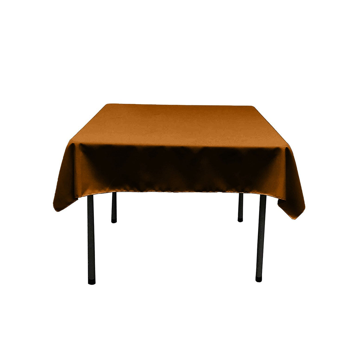 Square Poly Poplin Tablecloth - 100 Percent Polyester Fabric, Solid Color, 51" X 51" (1 Piece)