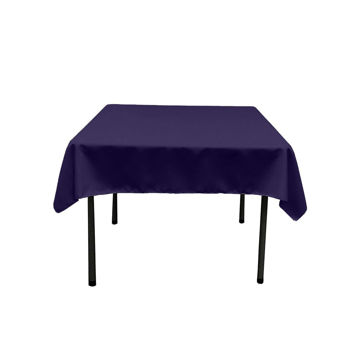 Square Poly Poplin Tablecloth - 100 Percent Polyester Fabric, Solid Color, 51" X 51" (1 Piece)
