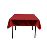 Square Poly Poplin Tablecloth - 100 Percent Polyester Fabric, Solid Color, 51" X 51" (1 Piece)