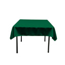 Square Poly Poplin Tablecloth - 100 Percent Polyester Fabric, Solid Color, 51" X 51" (1 Piece)