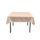 Square Poly Poplin Tablecloth - 100 Percent Polyester Fabric, Solid Color, 51" X 51" (1 Piece)