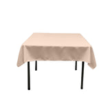 Square Poly Poplin Tablecloth - 100 Percent Polyester Fabric, Solid Color, 51" X 51" (1 Piece)