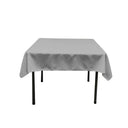 Square Poly Poplin Tablecloth - 100 Percent Polyester Fabric, Solid Color, 51" X 51" (1 Piece)