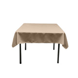 Square Poly Poplin Tablecloth - 100 Percent Polyester Fabric, Solid Color, 51" X 51" (1 Piece)
