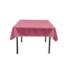 Square Poly Poplin Tablecloth - 100 Percent Polyester Fabric, Solid Color, 51" X 51" (1 Piece)