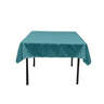 Square Poly Poplin Tablecloth - 100 Percent Polyester Fabric, Solid Color, 51" X 51" (1 Piece)