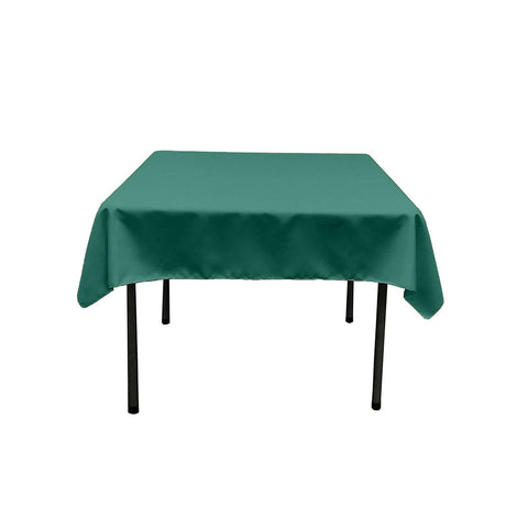 Square Poly Poplin Tablecloth - 100 Percent Polyester Fabric, Solid Color, 51" X 51" (1 Piece)