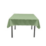 Square Poly Poplin Tablecloth - 100 Percent Polyester Fabric, Solid Color, 51" X 51" (1 Piece)